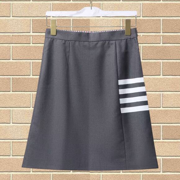 Women's Thom Browne Four Bar Mid-Length Wrap Skirt - Picture 1 of 3